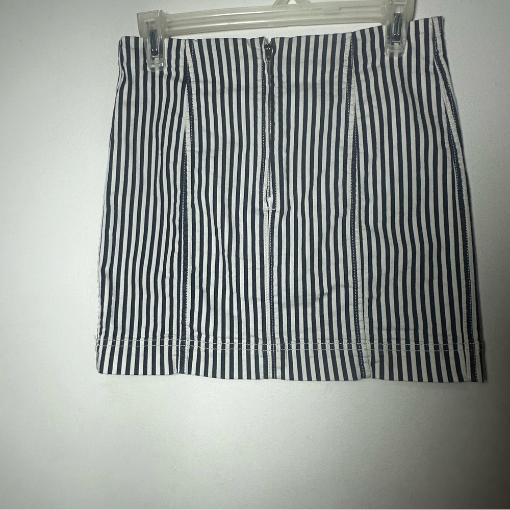Jolt Indigo Stripe Denim Mini Skirt Casual Summer Size 7/28 Y2K - Picture 6 of 7